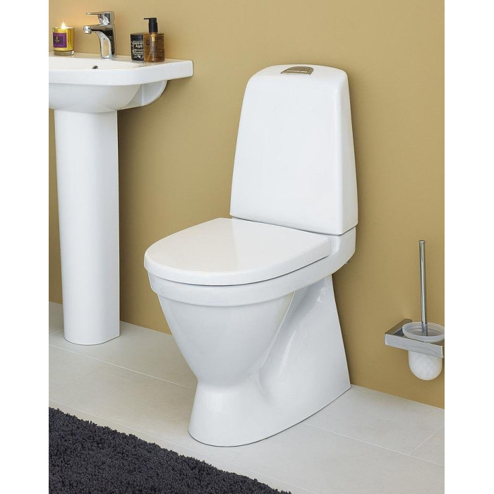Uzstādāms tualetes pods GUSTAVSBERG Nautic 1510 C+ Hygienic Flush ar mīksto aizvēršanas vāku