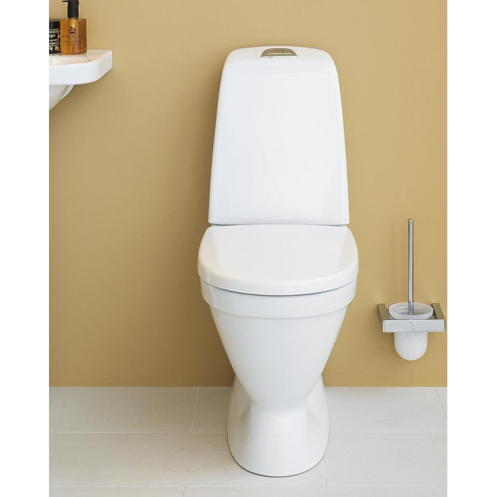 Uzstādāms tualetes pods GUSTAVSBERG Nautic 1510 C+ Hygienic Flush ar mīksto aizvēršanas vāku