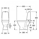 Устанавливаемый унитаз GUSTAVSBERG Nautic 1510 C+ Hygienic Flush с крышкой с мягким закрыванием