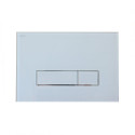 Water drainage plate with glass surface MEPA Orbit, white-glass