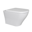 Hanging toilet bowl RAVAK Classic RimOff with Classic soft close lid