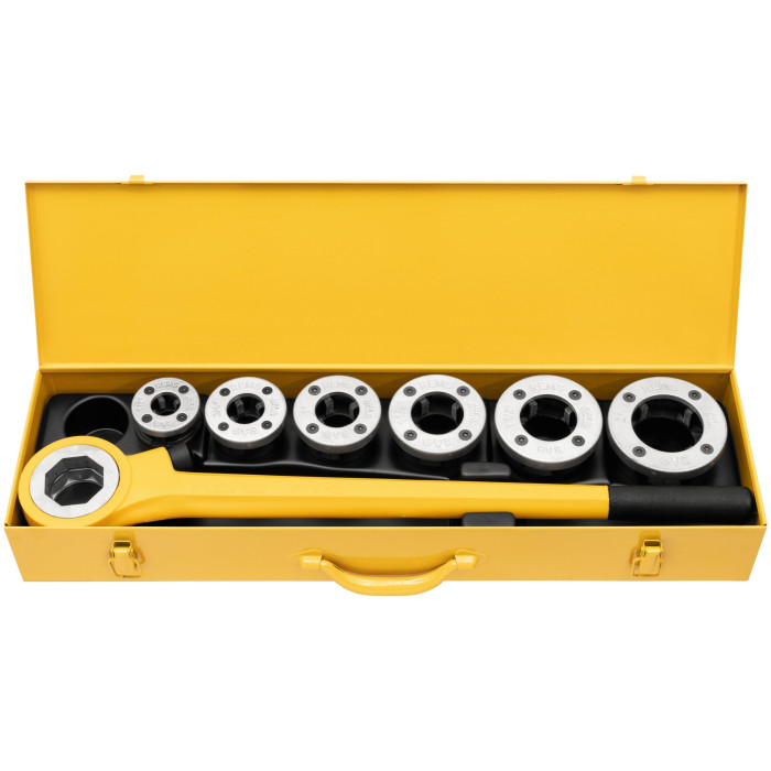 Hand threader with quick-change threading heads REMS Eva Set R 1/2 - 3/4 - 1 - 11/4 - 11/2 - 2
