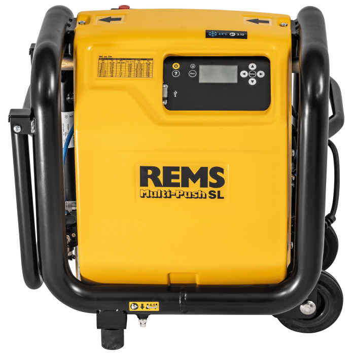 Electronic washing and pressure testing unit with oil-free compressor REMS Multi-Push