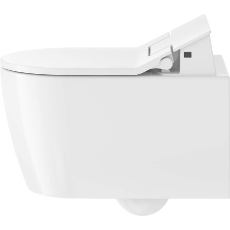 Pakabināms vienība ar bidē funkciju DURAVIT WC ME by Starck Rimless SensoWash, Durafix, ar Slim SC vāku, balts