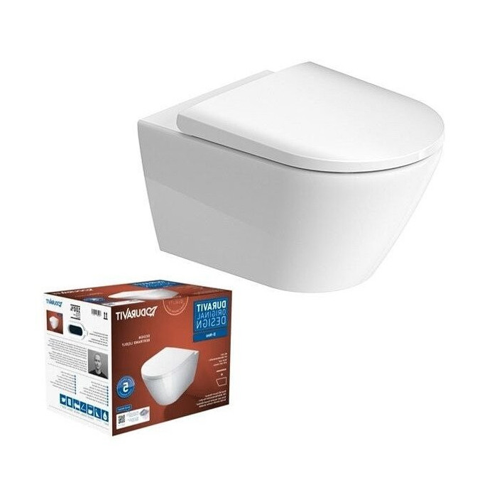 Pakabināms tualetes pods DURAVIT D-Neo Rimless ar Soft close vāku