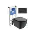 Built-in WC sets IDEAL STANDARD (6 in 1), black button