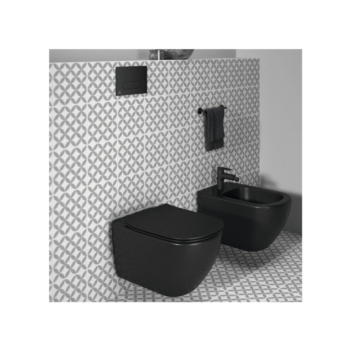 Potinkamie WC komplekti IDEAL STANDARD (6 in 1), melns pogas