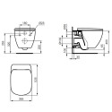 Built-in WC sets IDEAL STANDARD (6 in 1), black button