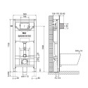 Potinkamais WC rāmis OLI 120 (3 in 1)