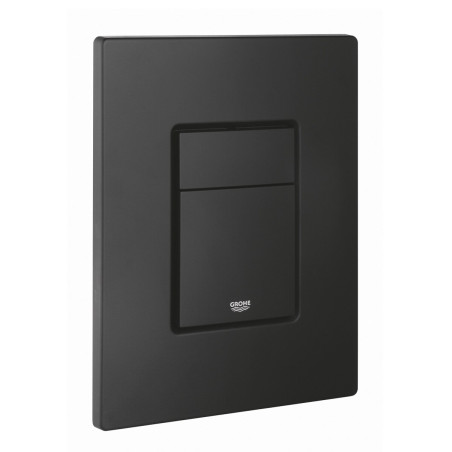 GROHE Solido concealed WC frame with black Even button, gasket, and fittings (4 in 1), 38811KF0