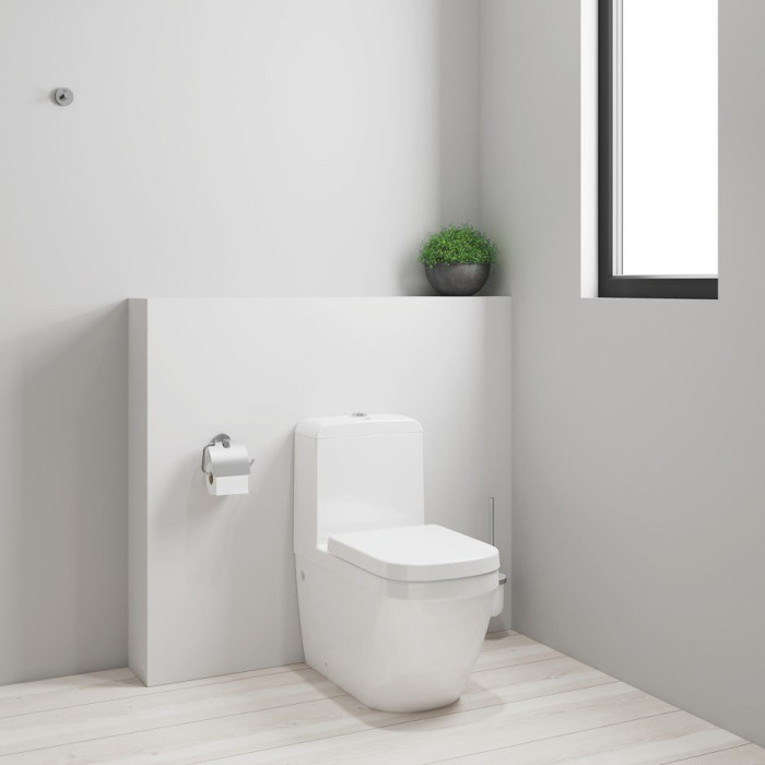 Устанавливаемый унитаз GROHE Euro Ceramic Rimless (Triple Vortex) с мягким закрыванием крышки, нижнее подключение