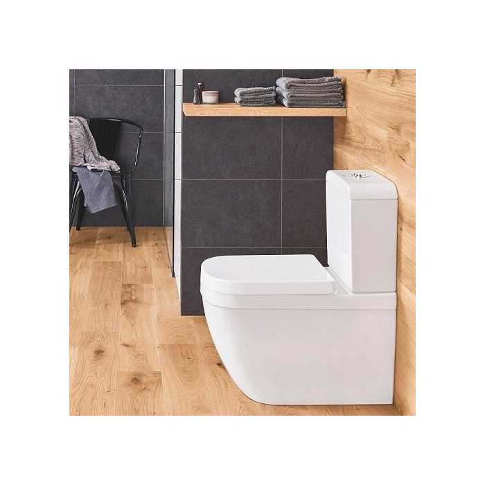 Устанавливаемый унитаз GROHE Euro Ceramic Rimless (Triple Vortex) с мягким закрыванием крышки, нижнее подключение