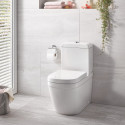 GROHE Euro Ceramic Rimless toilet (Triple Vortex) with soft-closing seat, bottom connection