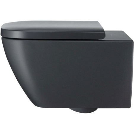 Pakabināms tualetes pods DURAVIT Happy D.2 Rimless ar Soft close vāku, spalva Anthracito