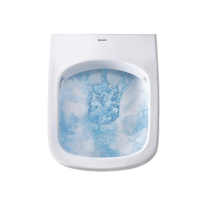 Pakabināms tualetes pods DURAVIT Happy D.2 Rimless ar Soft close vāku, spalva Anthracito