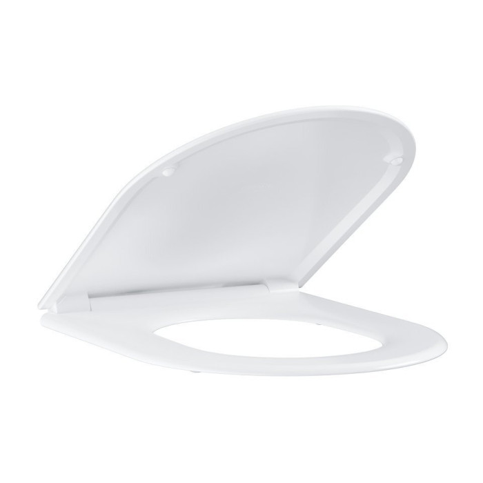 Introducing the GROHE Essence toilet with a slim slow-close seat.