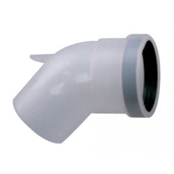 Kamino (pipe) elbow for exhaust gases discharge JUNKERS Ø 80 mm L45° AZB620