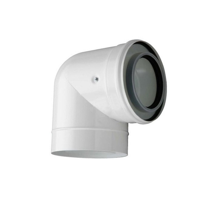 Kamino (pipe) double elbow JUNKERS Ø 80/125 mm L90°AZB607/1