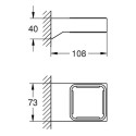 GROHE Selection Cube dispenser holder for soap