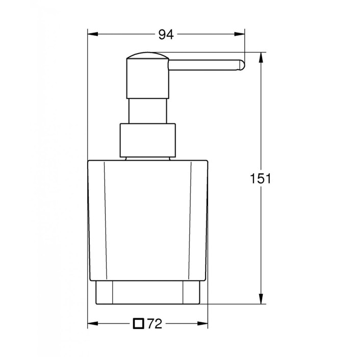 GROHE selection cube for liquid soap dispensers