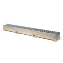 Лоток с оцинкованными стальными решетками ACO Euroline 1000