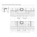 Gutter with galvanized steel grates ACO Euroline 1000