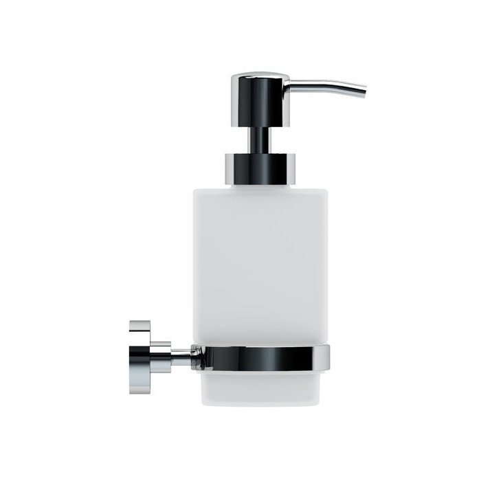 Holder with liquid soap dispensers (hairy glass) RAVAK Chrome