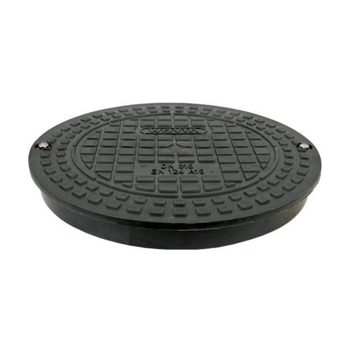Plastic PP cover for corrugated well WAVIN 425 mm, 1.5 T