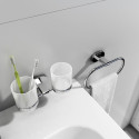 Holder with two glasses (frosted glass) RAVAK Chrome