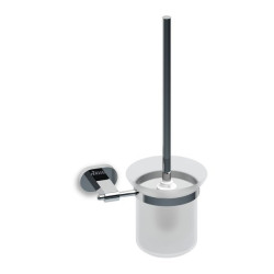 Holder with a container for toilet brush RAVAK Chrome