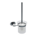 Holder with a container for toilet brush RAVAK Chrome
