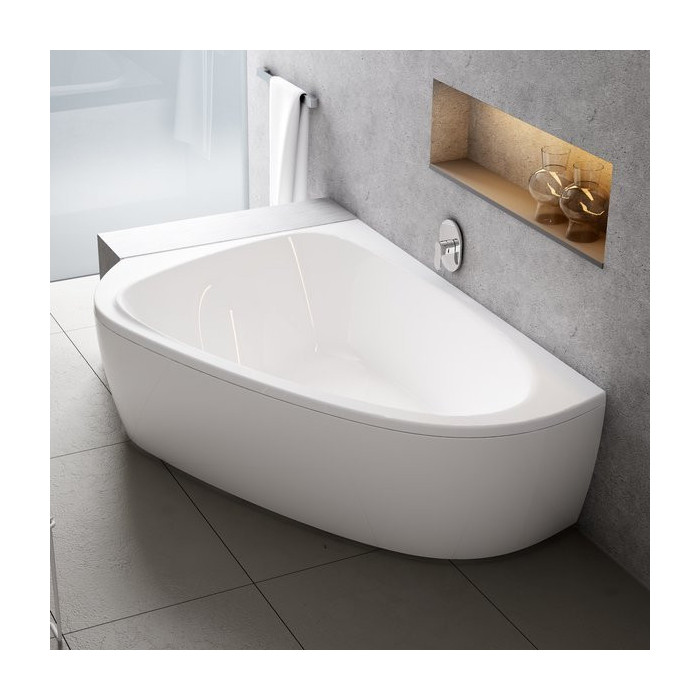 Acrylic asymmetrical double bathtub RAVAK LoveStory II