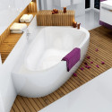Acrylic asymmetrical double bathtub RAVAK LoveStory II