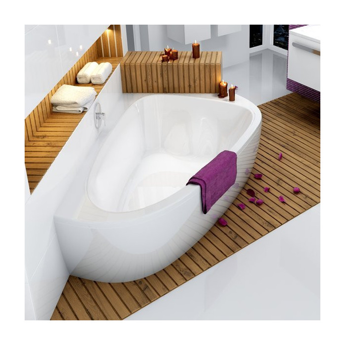 Acrylic asymmetrical double bathtub RAVAK LoveStory II