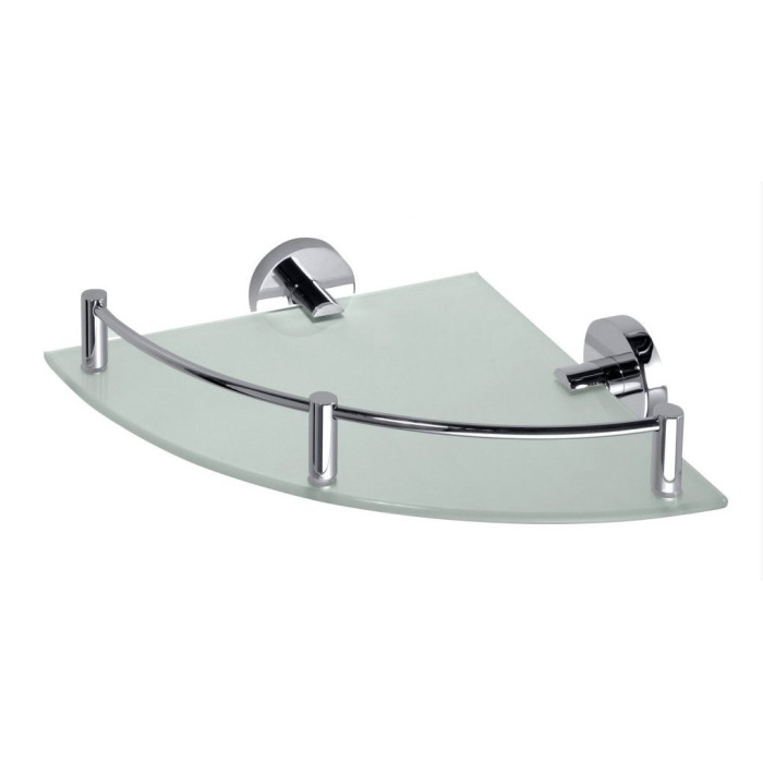 Corner glass shelf with edges BEMETA Omega