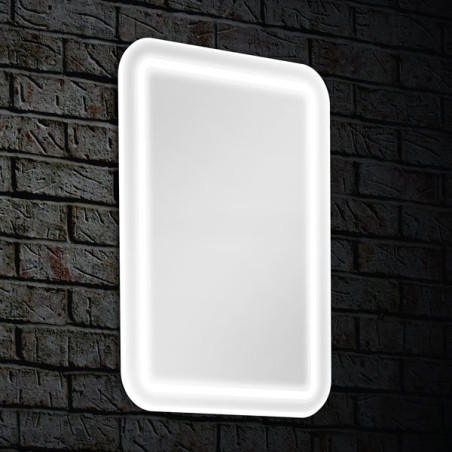 Spogulis ar LED apgaismojumu BLU Leon 80 x 60 cm