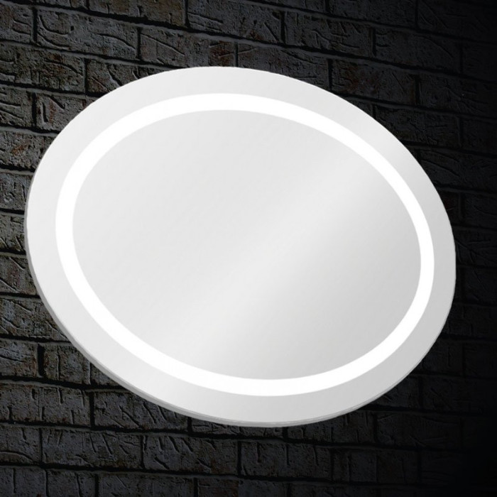 Spogulis ar LED apgaismojumu BLU Leon Oval 85 x 65 cm