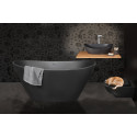 Stone composite bathtub PAA Amore Silk, Graphite, 850 x 1600 mm