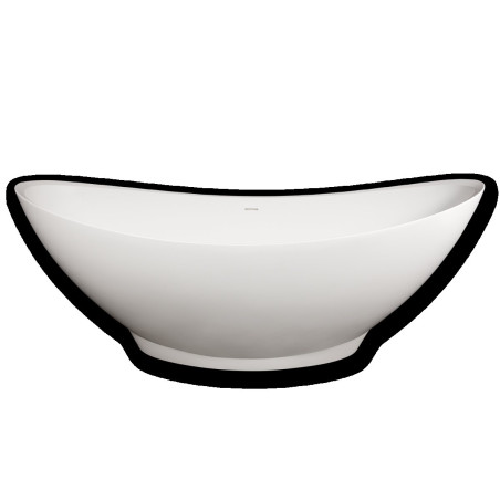 Akmens masas vanna PAA Felice Silk, balta, 830 x 1945 mm