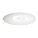 Akmens masas vanna PAA Felice Silk, balta, 830 x 1945 mm