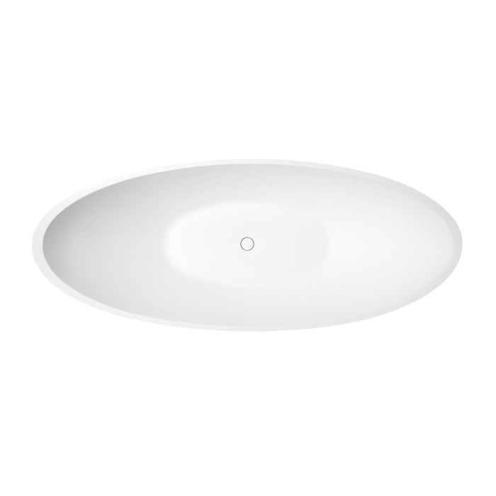 PAA Felice Silk stone composite bathtub, white, 830 x 1945 mm