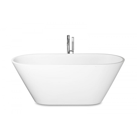 Akmens masas vanna PAA Deco Nudo Šilks, balta, 715 x 1655 mm