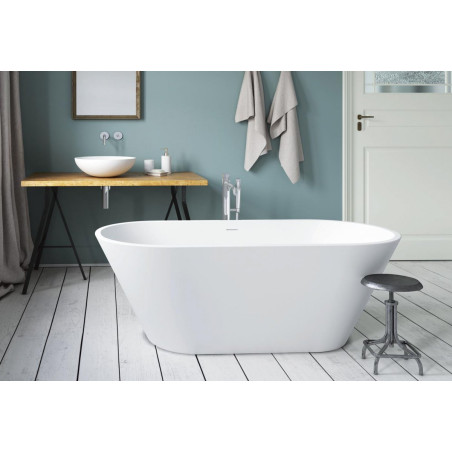 Ванна из каменной массы PAA Deco Nudo Шелк, белая, 715 x 1655 мм