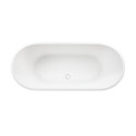 PAA Deco Nudo Silk stone mass bathtub, white, 715 x 1655 mm