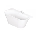 Akmens masas vanna PAA Deco Siena Šilks, balta, 810 x 1660 mm