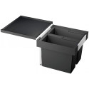 Waste sorting system for 45 cm cabinet BLANCO FLEXON II 45/2, anthracite, 2 x 16 l
