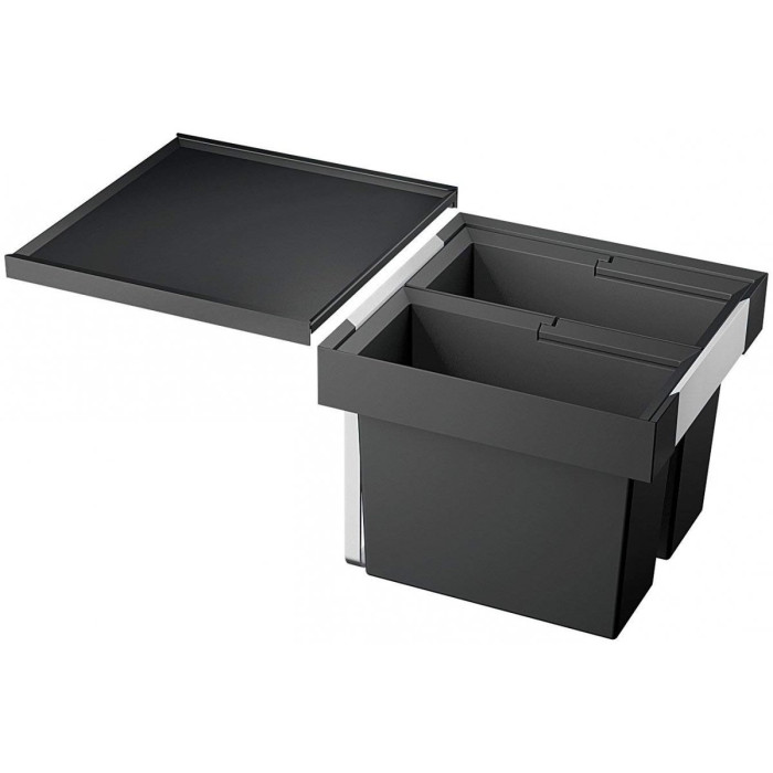 Waste sorting system for 45 cm cabinet BLANCO FLEXON II 45/2, anthracite, 2 x 16 l