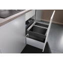Atkritumu šķirošanas sistēma 60 cm skapim BLANCO FLEXON II 60/2, antracīts