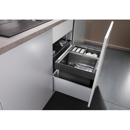 Waste sorting system for 60 cm cabinet BLANCO FLEXON II XL 60/3, anthracite