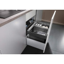 Atkritumu šķirošanas sistēma 60 cm skapim BLANCO FLEXON II XL 60/3, antracīts